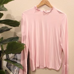 Pink Topshop Long Sleeve Shirt